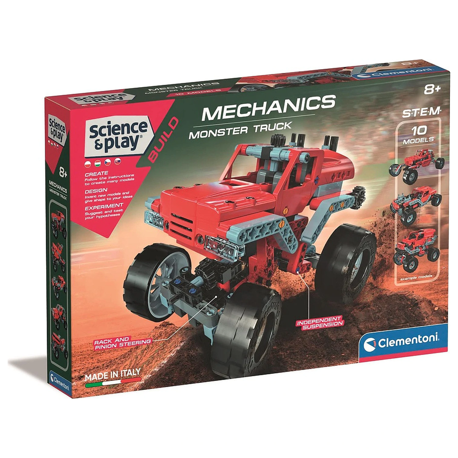 Monster Truck Mechanics 10 az 1-ben építőjáték  termékfotó