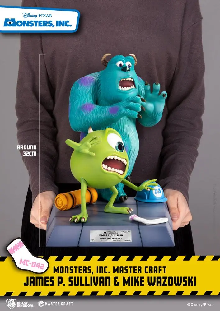 Monsters, Inc. Master Craft James P. Sullivan & Mike Wazowski szobor figura 34 cm termékfotó