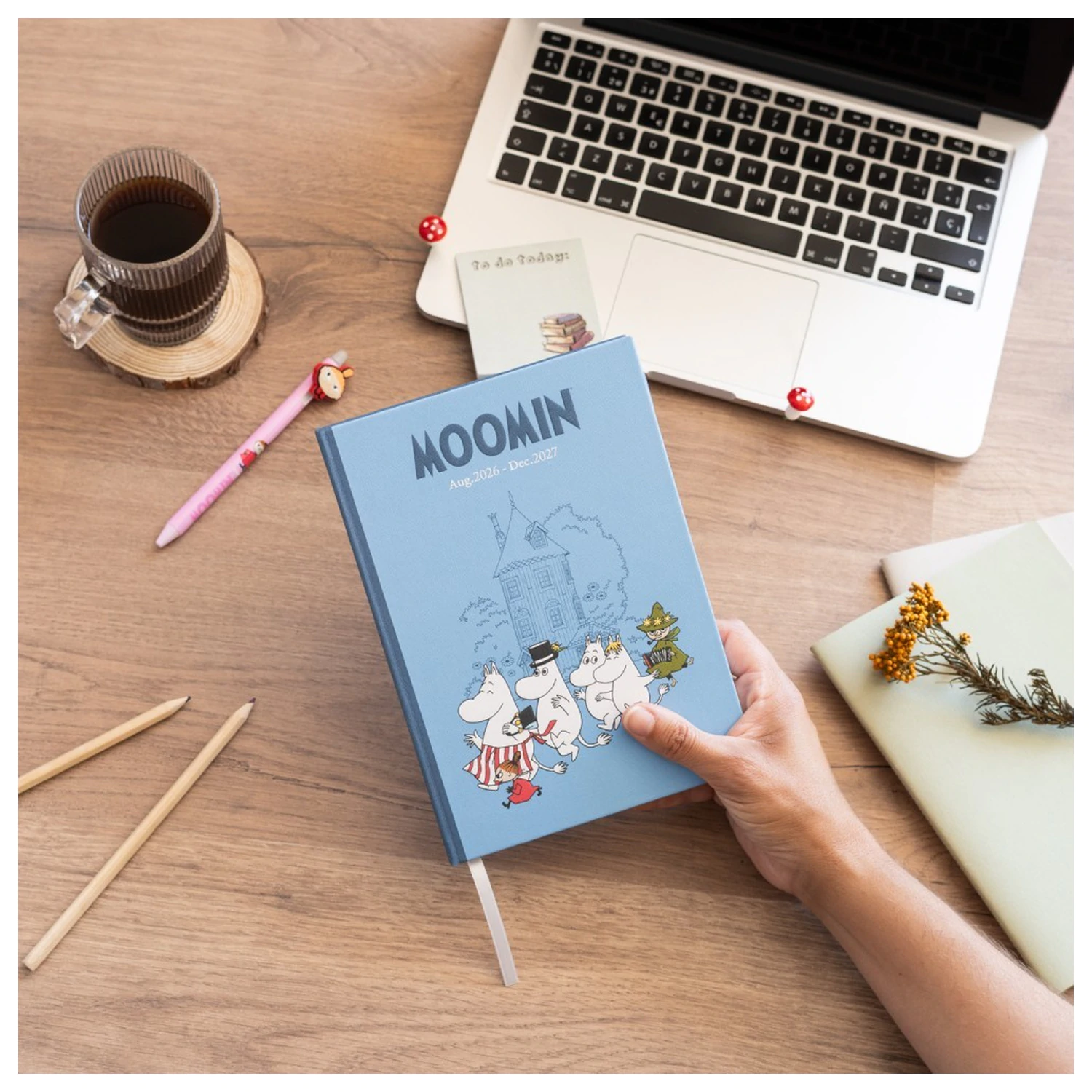 Moomin 2026/27 A5 Angol nyelvű határidőnapló  termékfotó