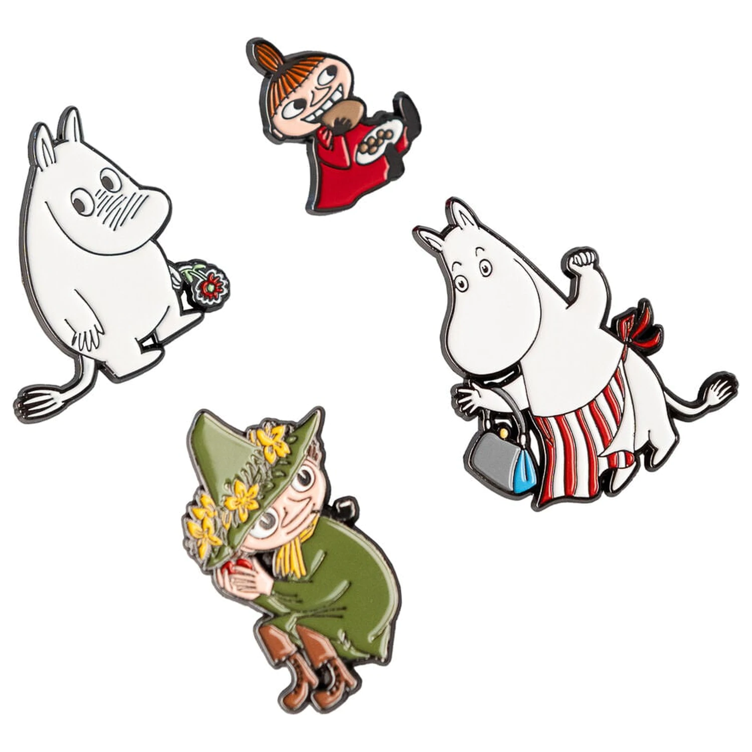 Moomin 4 db-os kitűző csomag termékfotó