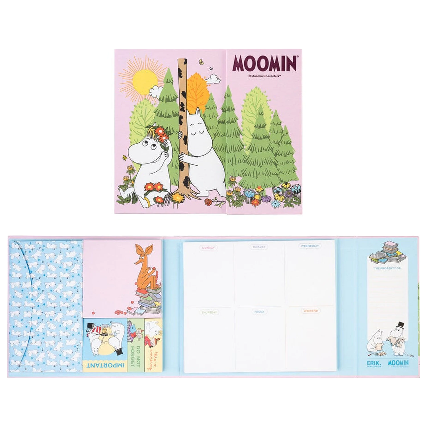 Moomin heti tervező és jegyzettömb csomag termékfotó