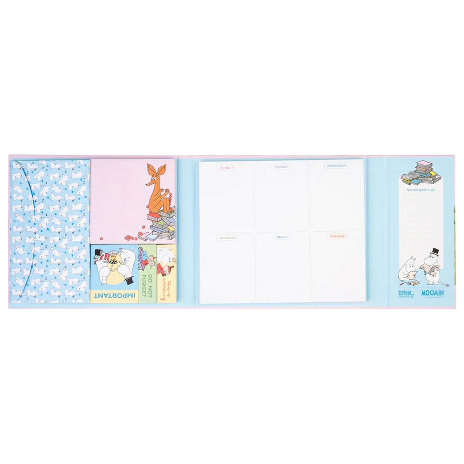 Moomin heti tervező és jegyzettömb csomag termékfotó