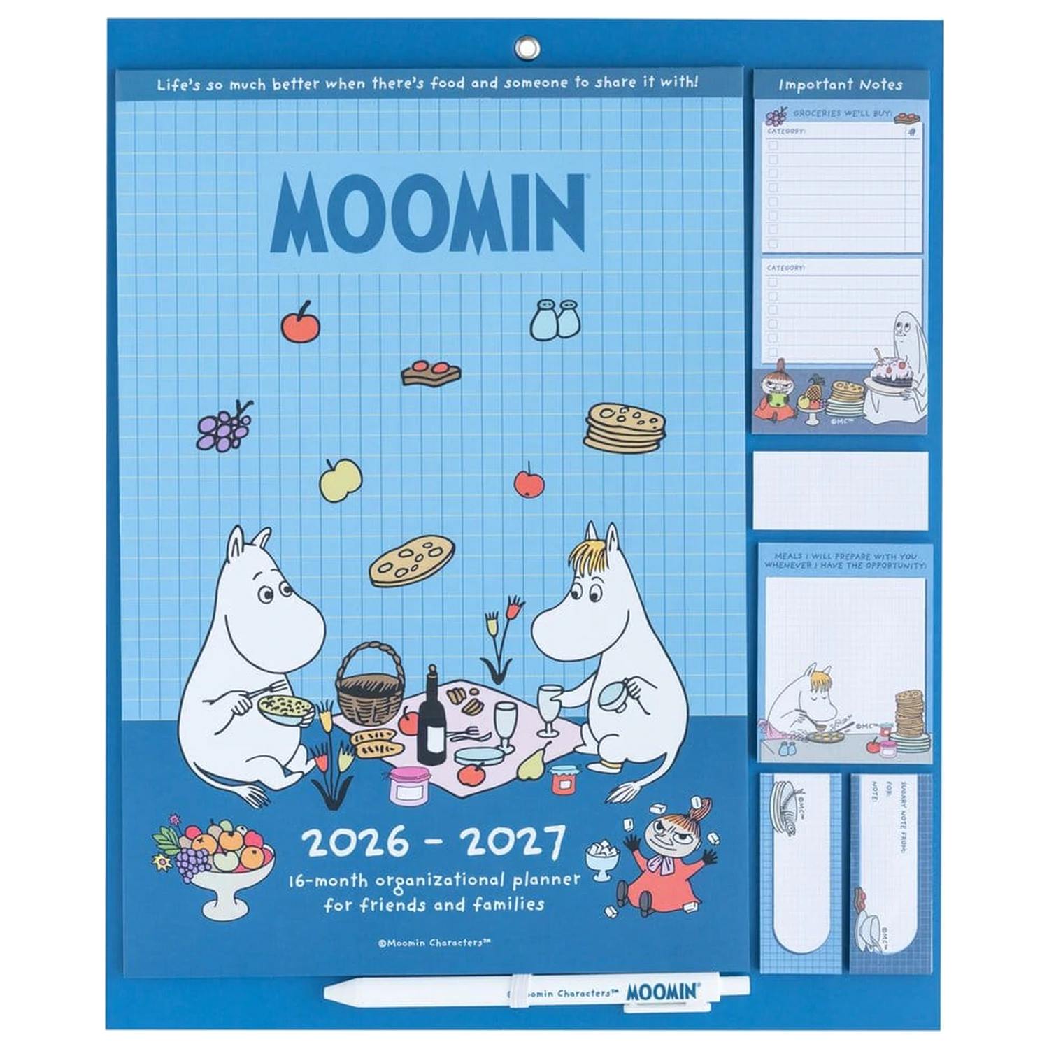 Moomin mágneses heti tervező 2026/27 30 x 35 cm termékfotó