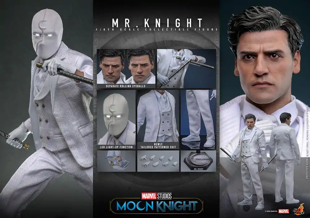 Moon Knight 1/6 Mr. Knight akciófigura 29 cm termékfotó