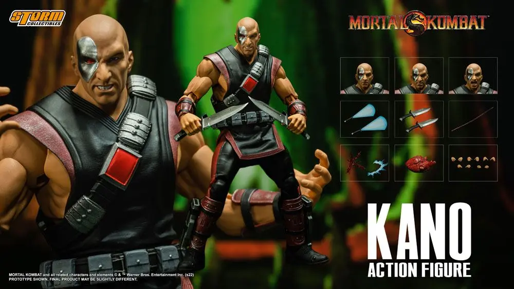 Mortal Kombat 1/12 Kano akciófigura 18 cm termékfotó