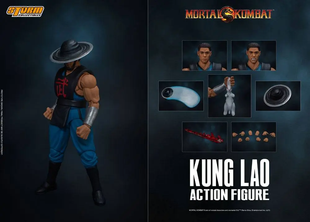 Mortal Kombat 1/12 Kung Lao akciófigura 18 cm termékfotó