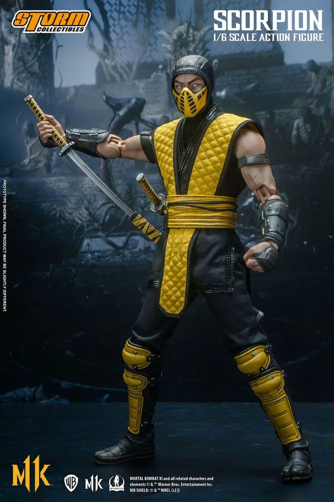 Mortal Kombat 11 akciófigura 1/6 Scorpion 32 cm termékfotó