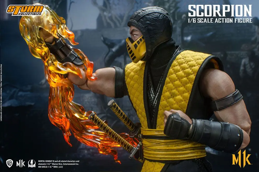 Mortal Kombat 11 akciófigura 1/6 Scorpion 32 cm termékfotó