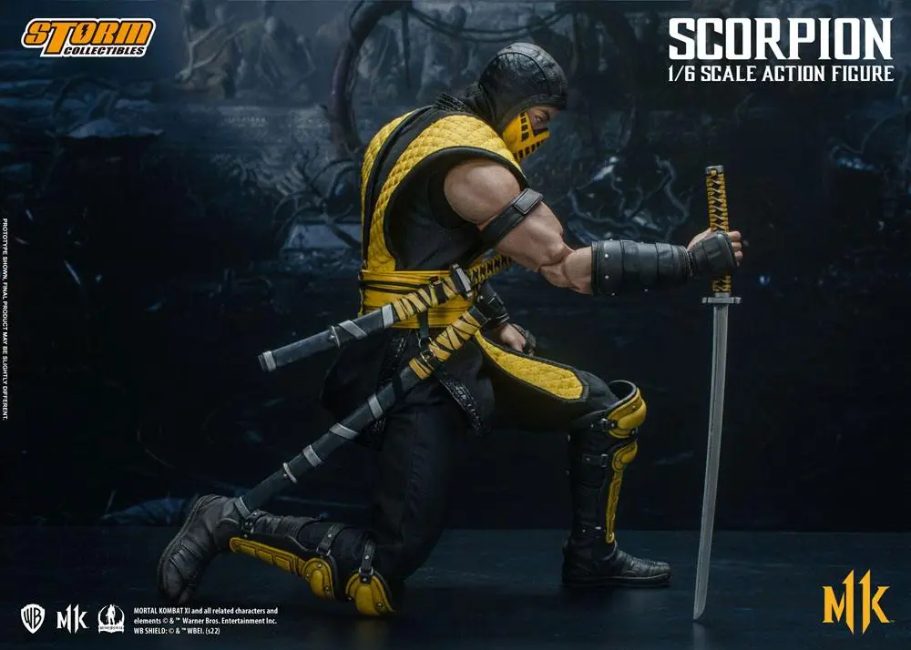 Mortal Kombat 11 akciófigura 1/6 Scorpion 32 cm termékfotó
