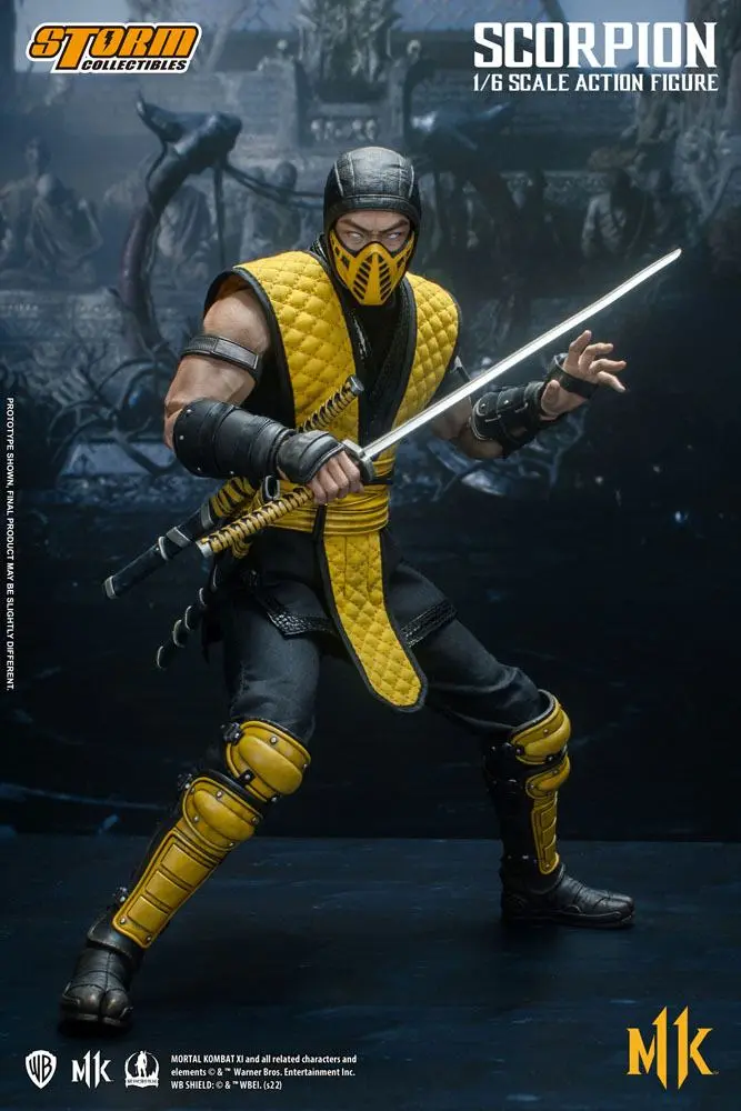 Mortal Kombat 11 akciófigura 1/6 Scorpion 32 cm termékfotó