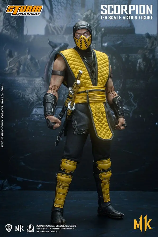 Mortal Kombat 11 akciófigura 1/6 Scorpion 32 cm termékfotó