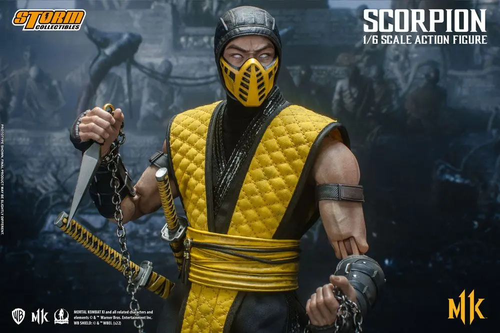 Mortal Kombat 11 akciófigura 1/6 Scorpion 32 cm termékfotó
