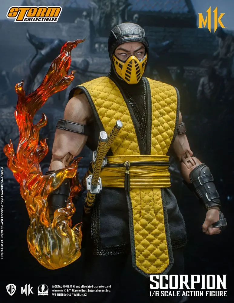 Mortal Kombat 11 akciófigura 1/6 Scorpion 32 cm termékfotó