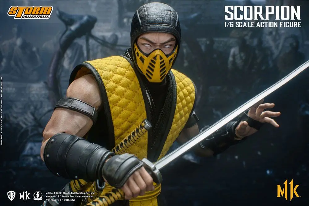 Mortal Kombat 11 akciófigura 1/6 Scorpion 32 cm termékfotó