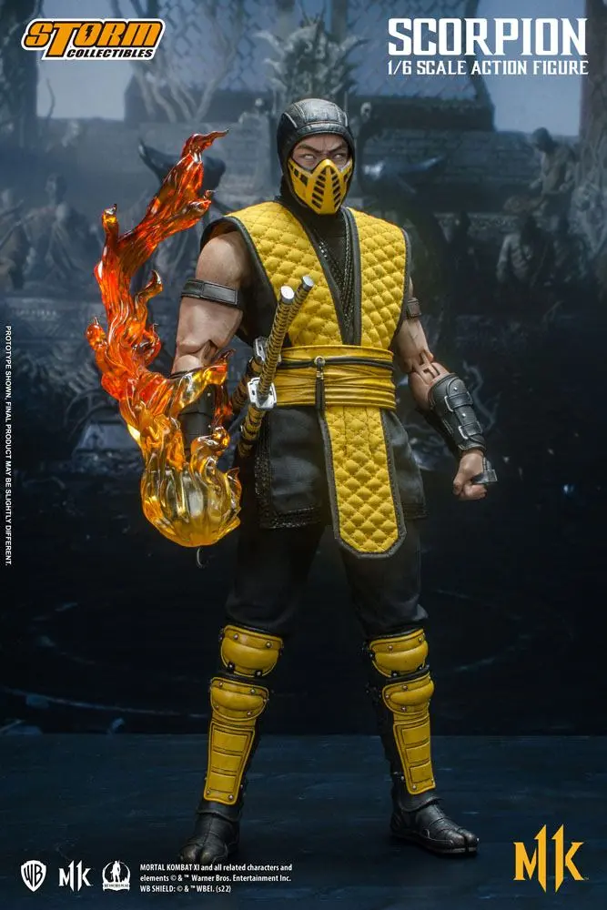 Mortal Kombat 11 akciófigura 1/6 Scorpion 32 cm termékfotó