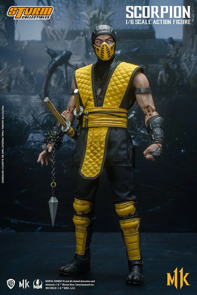 Mortal Kombat 11 akciófigura 1/6 Scorpion 32 cm termékfotó