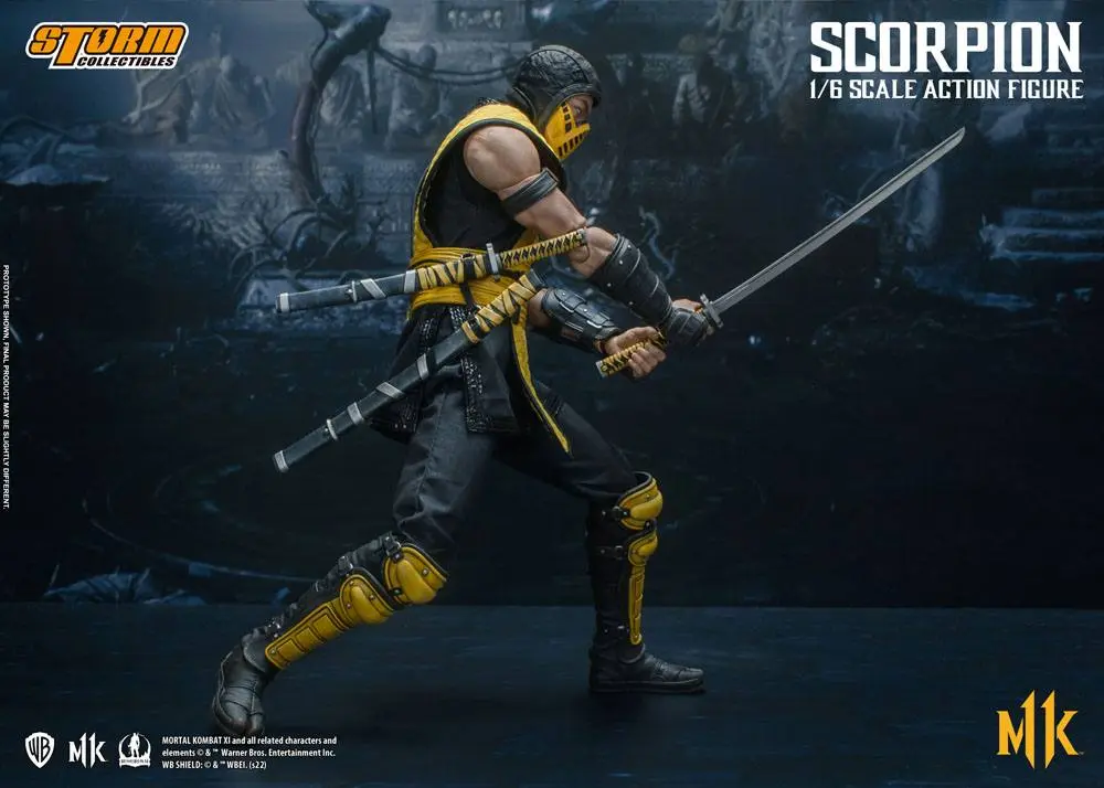 Mortal Kombat 11 akciófigura 1/6 Scorpion 32 cm termékfotó