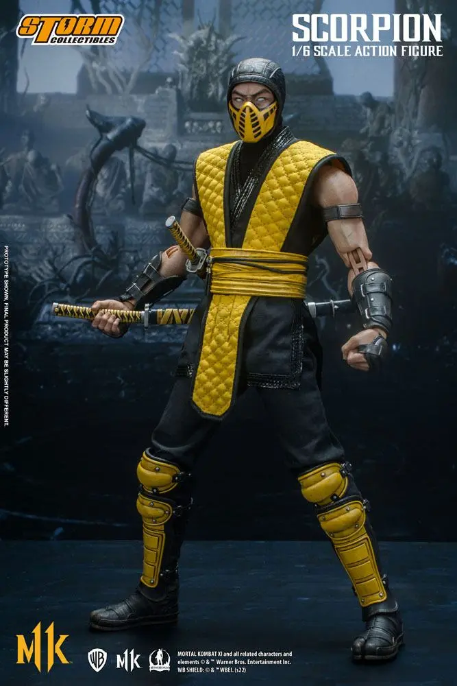 Mortal Kombat 11 akciófigura 1/6 Scorpion 32 cm termékfotó