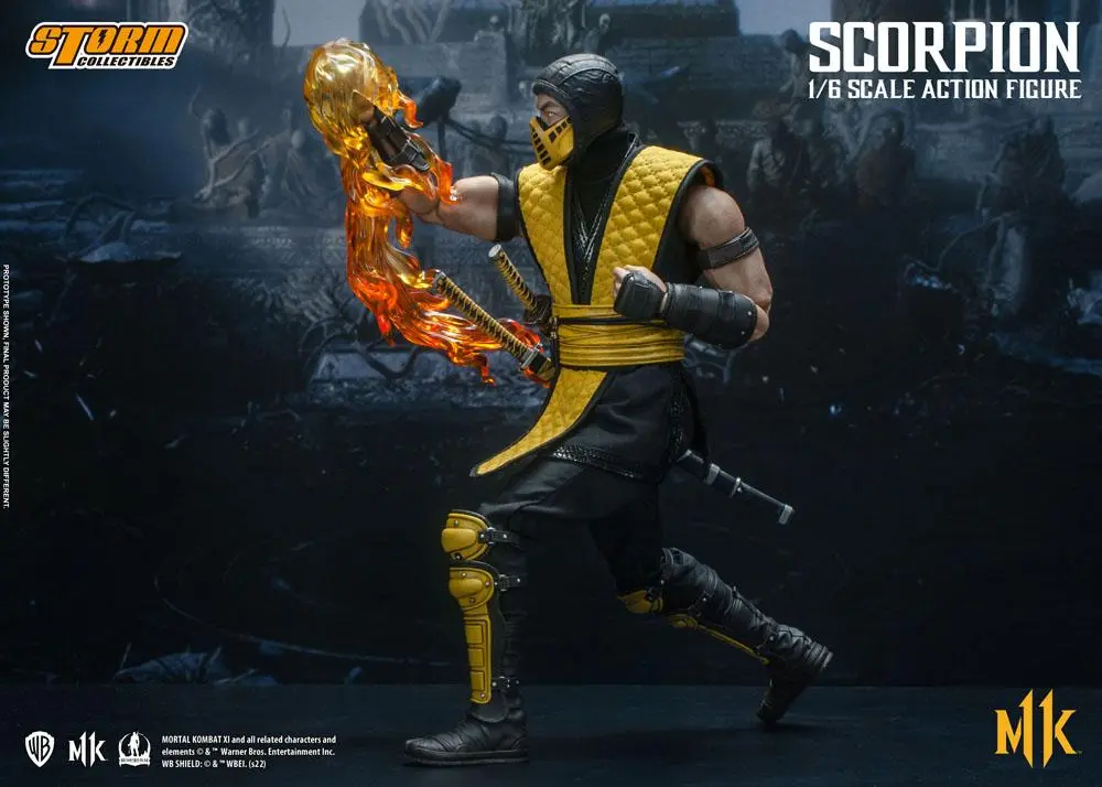 Mortal Kombat 11 akciófigura 1/6 Scorpion 32 cm termékfotó