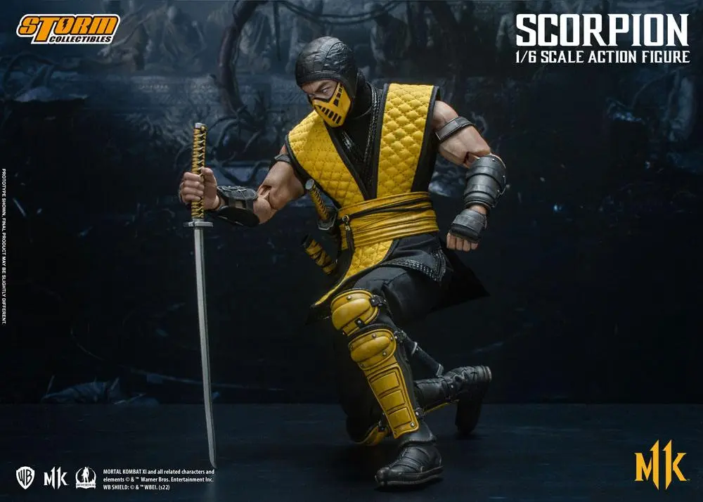 Mortal Kombat 11 akciófigura 1/6 Scorpion 32 cm termékfotó