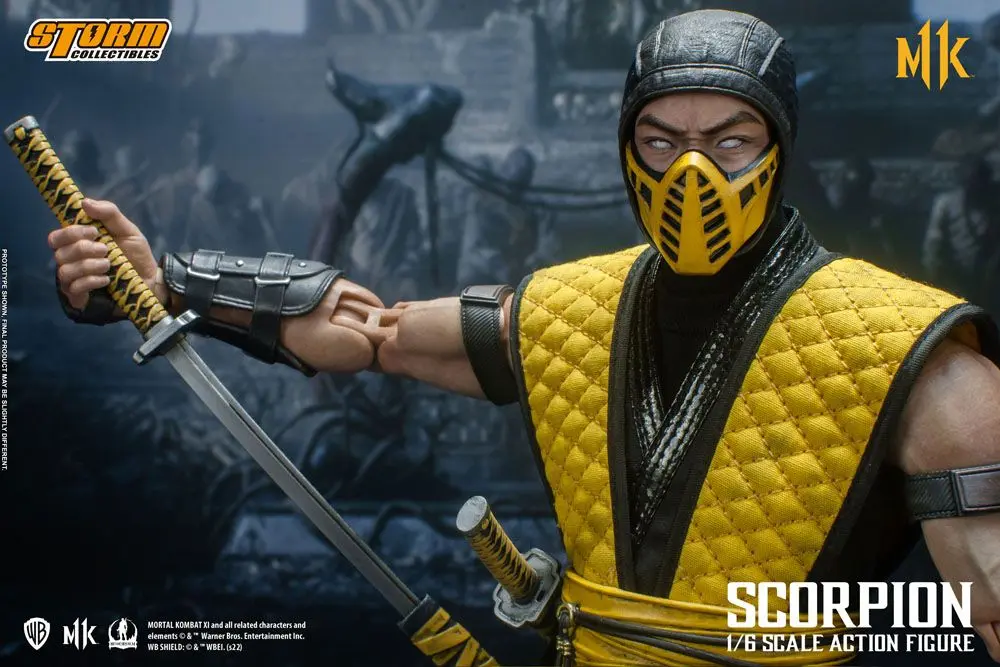 Mortal Kombat 11 akciófigura 1/6 Scorpion 32 cm termékfotó