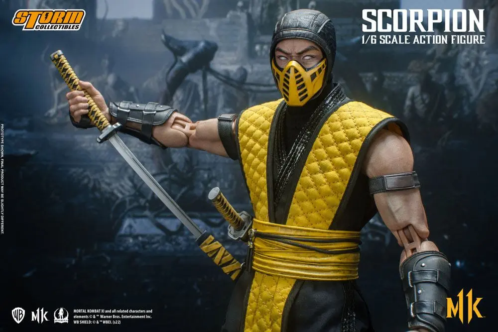 Mortal Kombat 11 akciófigura 1/6 Scorpion 32 cm termékfotó