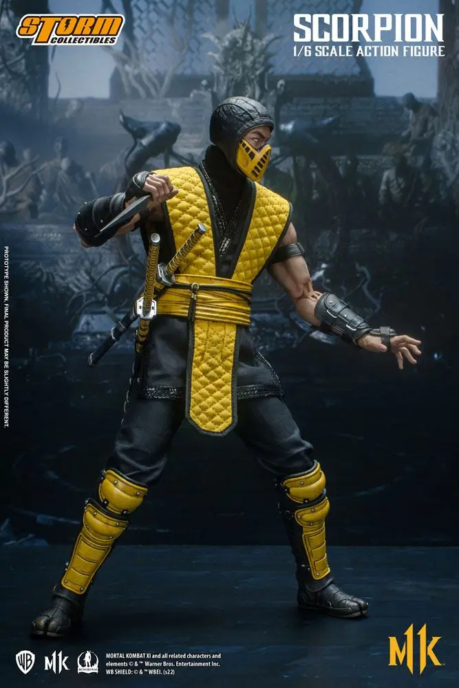 Mortal Kombat 11 akciófigura 1/6 Scorpion 32 cm termékfotó