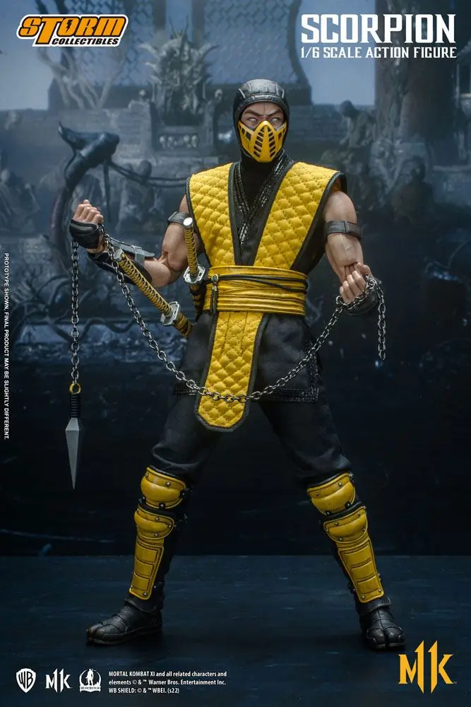 Mortal Kombat 11 akciófigura 1/6 Scorpion 32 cm termékfotó