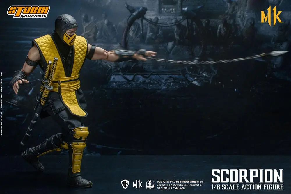 Mortal Kombat 11 akciófigura 1/6 Scorpion 32 cm termékfotó