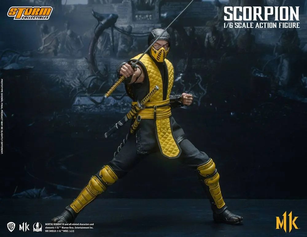 Mortal Kombat 11 akciófigura 1/6 Scorpion 32 cm termékfotó