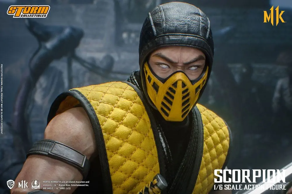 Mortal Kombat 11 akciófigura 1/6 Scorpion 32 cm termékfotó
