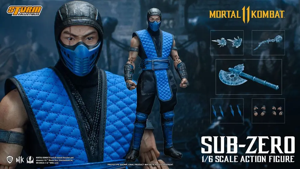 Mortal Kombat 11 akciófigura 1/6 Sub- Zero 32 cm termékfotó