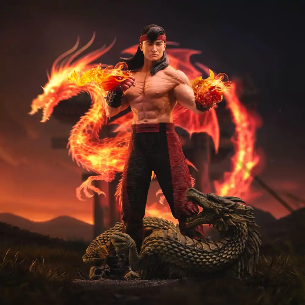 Mortal Kombat Art Scale 1/10 Liu Kang szobor figura 23 cm termékfotó