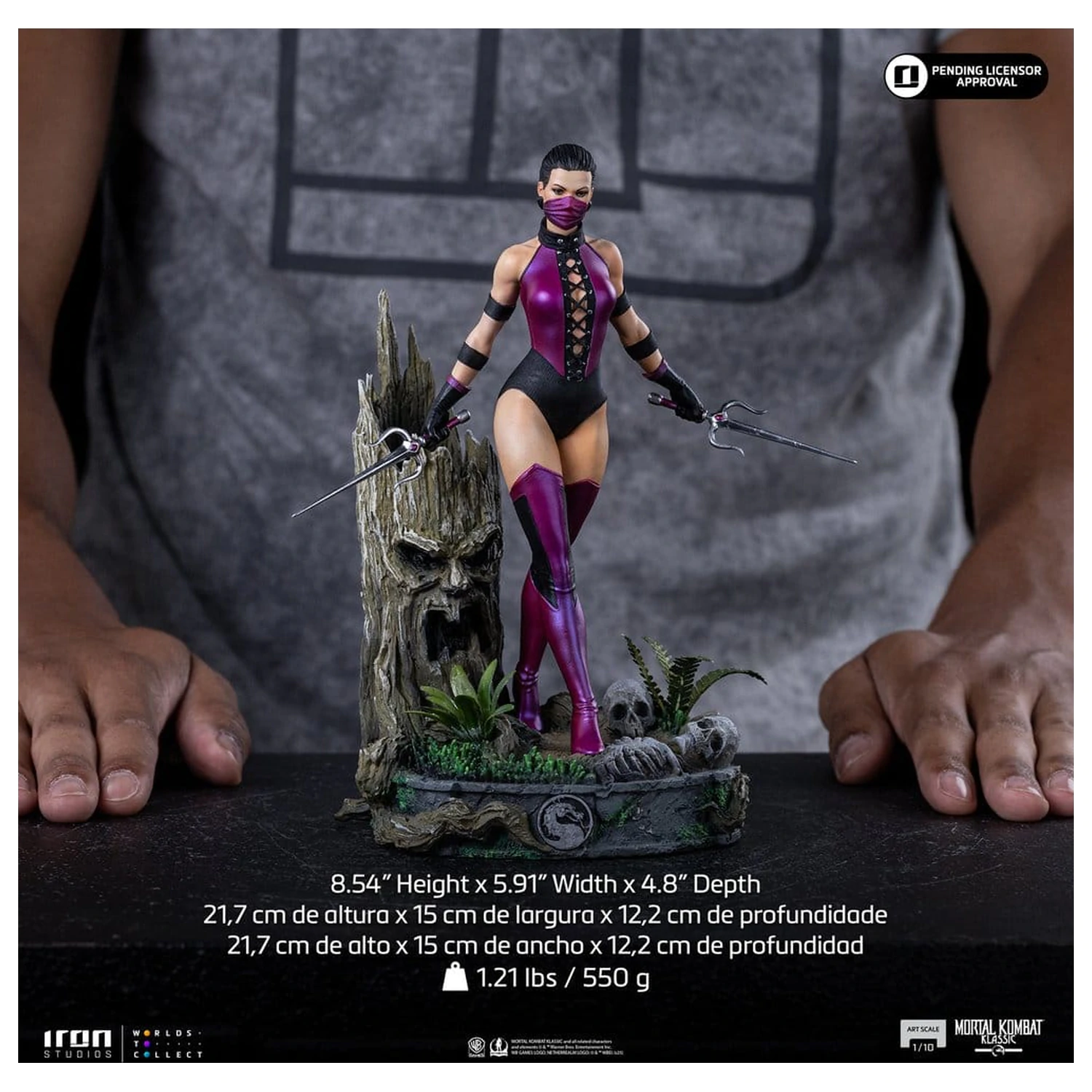 Mortal Kombat Art Scale 1/10 Mileena szobor figura 22 cm termékfotó