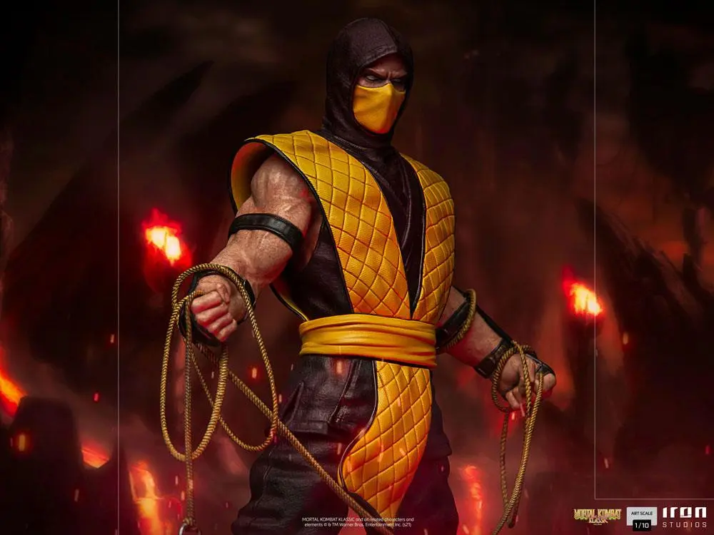 Mortal Kombat Art Scale 1/10 Scorpion szobor figura 22 cm termékfotó