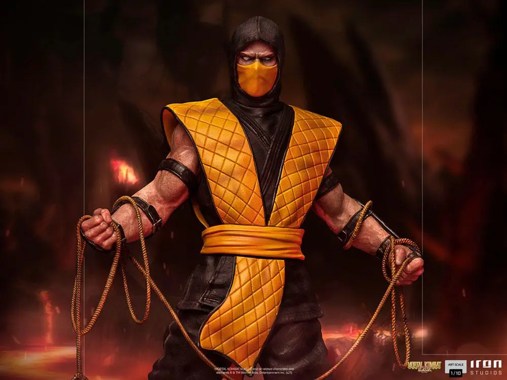 Mortal Kombat Art Scale 1/10 Scorpion szobor figura 22 cm termékfotó