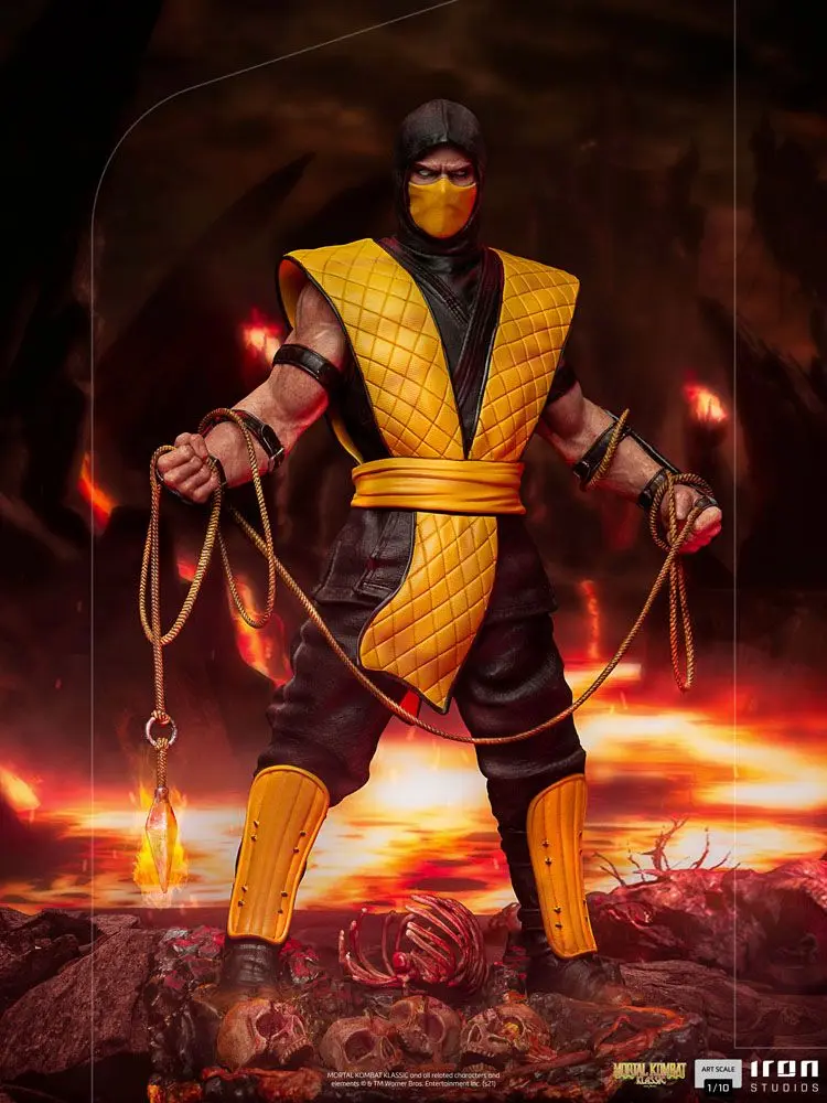Mortal Kombat Art Scale 1/10 Scorpion szobor figura 22 cm termékfotó