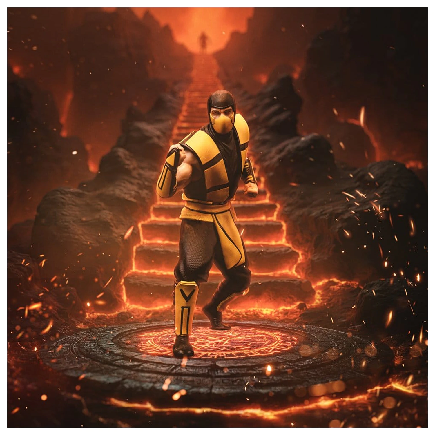 Mortal Kombat Art Scale 1/10 Scorpion (Variant) szobor figura 21 cm termékfotó