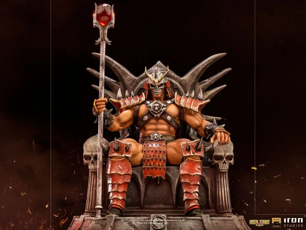 Mortal Kombat Deluxe BDS Art Scale 1/10 Shao Khan szobor figura 25 cm termékfotó