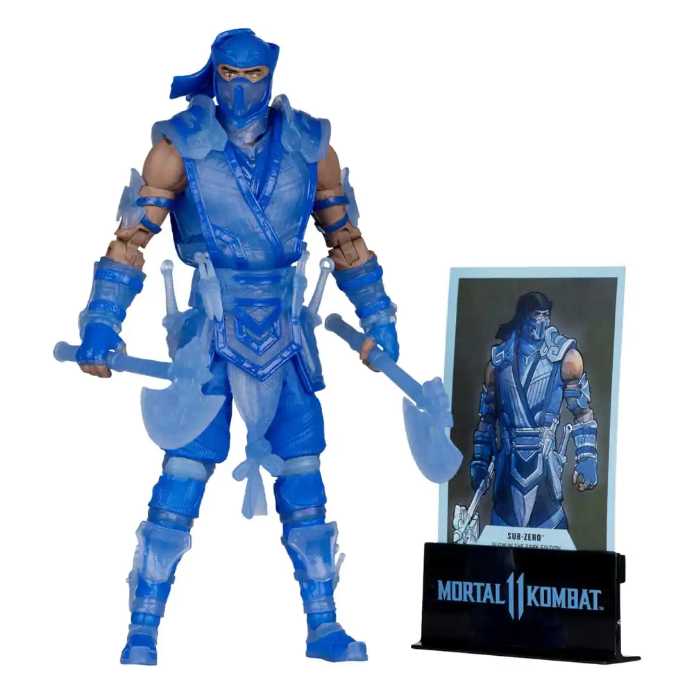 Mortal Kombat Glow in the Dark Edition Sub-Zero (Gold Label) akciófigura 18 cm termékfotó