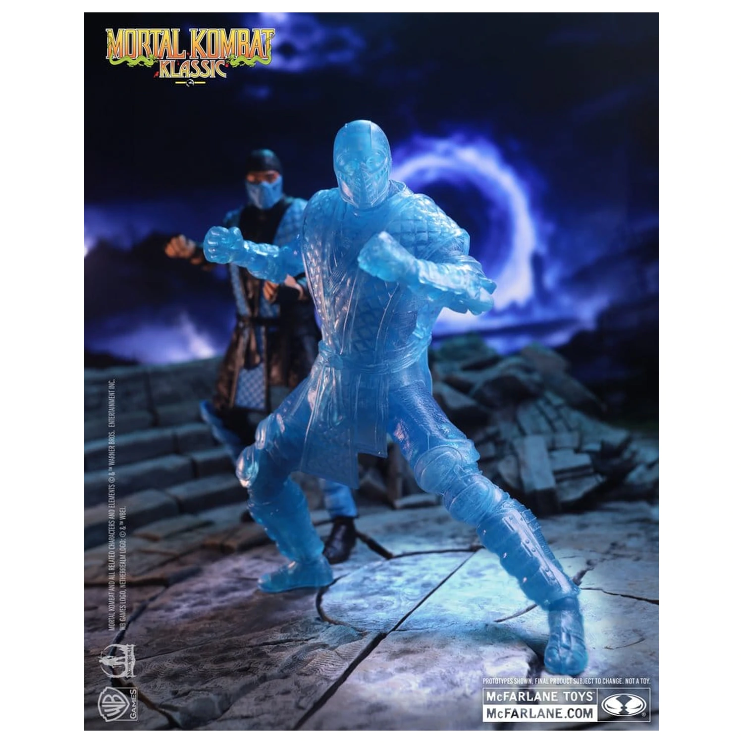 Mortal Kombat Klassic Sub-Zero (Ice Clone) akciófigura 18 cm termékfotó