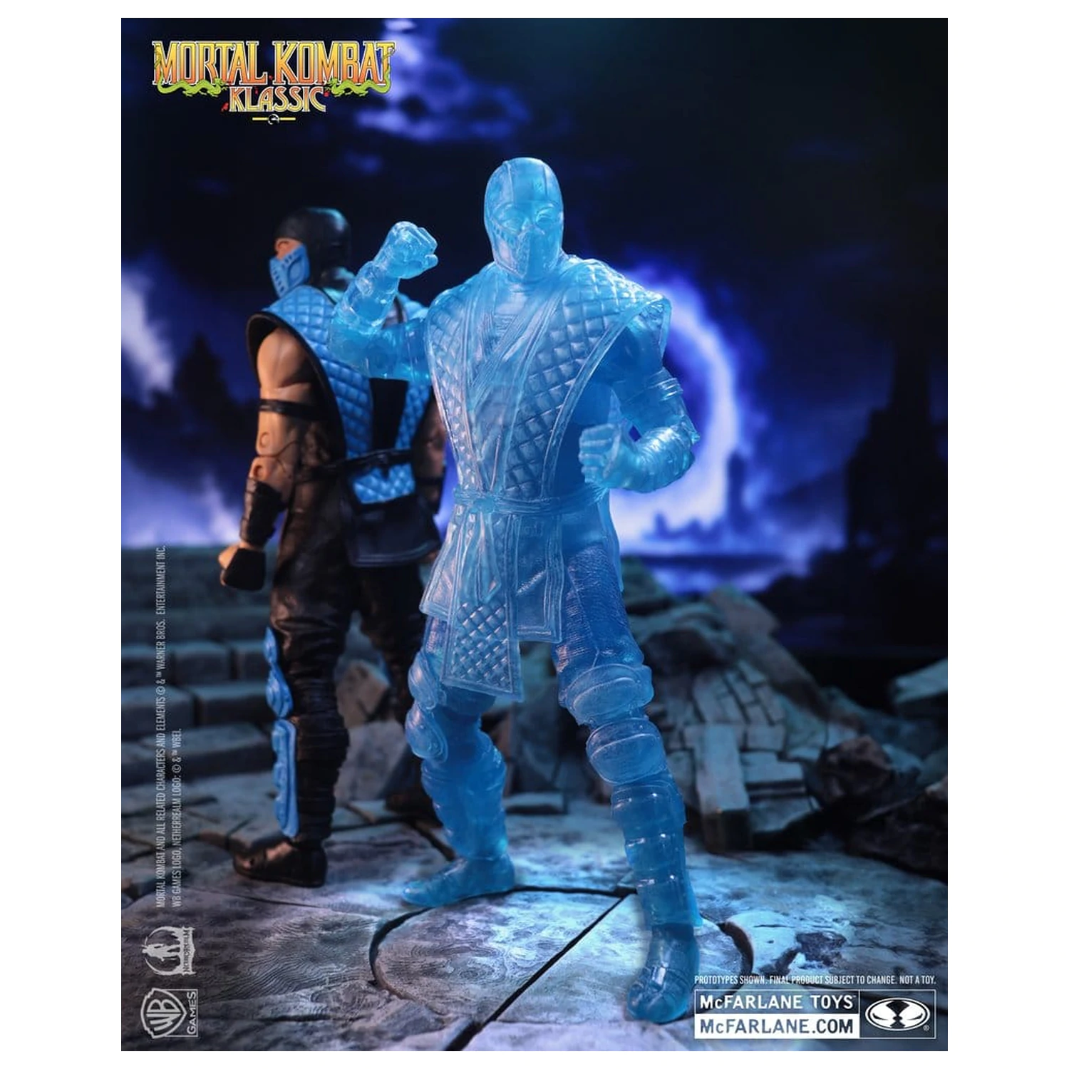 Mortal Kombat Klassic Sub-Zero (Ice Clone) akciófigura 18 cm termékfotó
