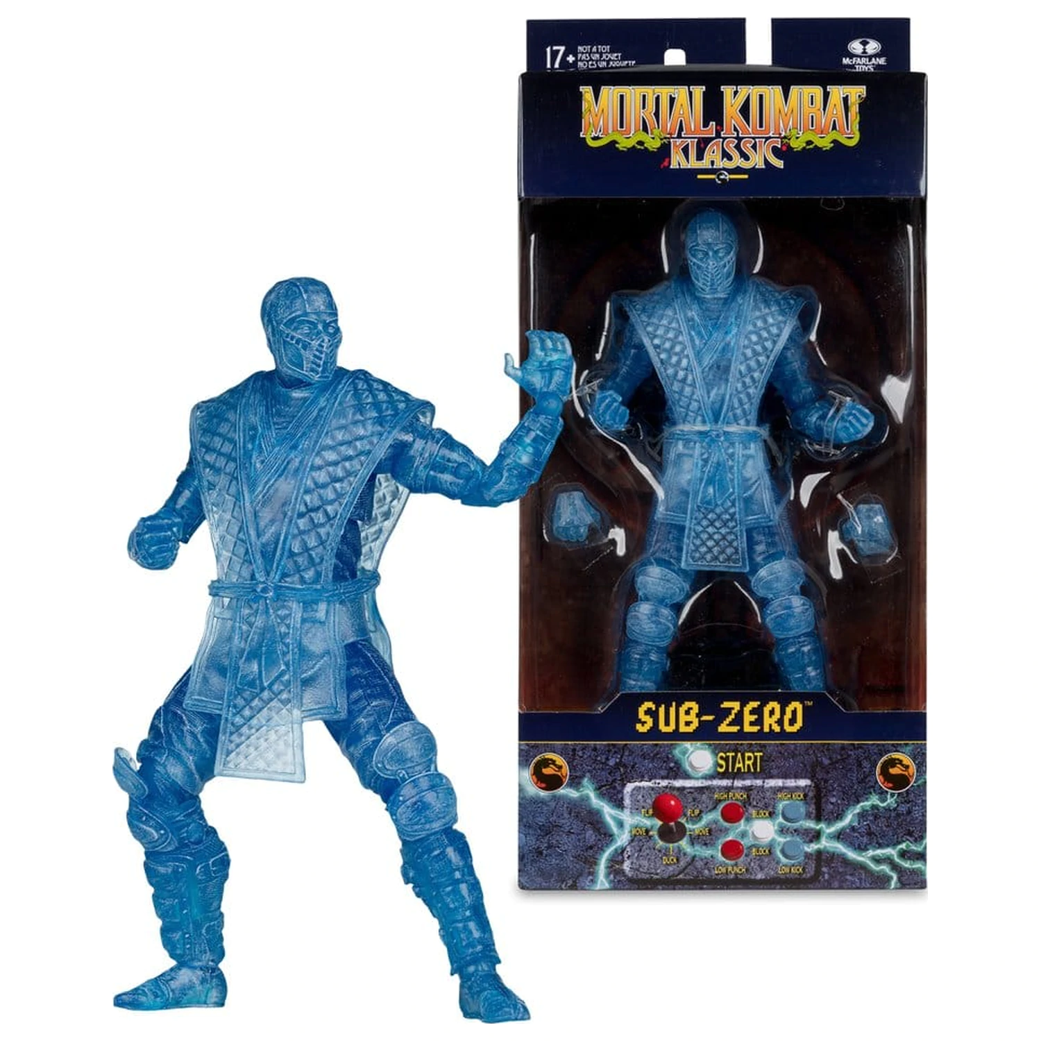 Mortal Kombat Klassic Sub-Zero (Ice Clone) akciófigura 18 cm termékfotó