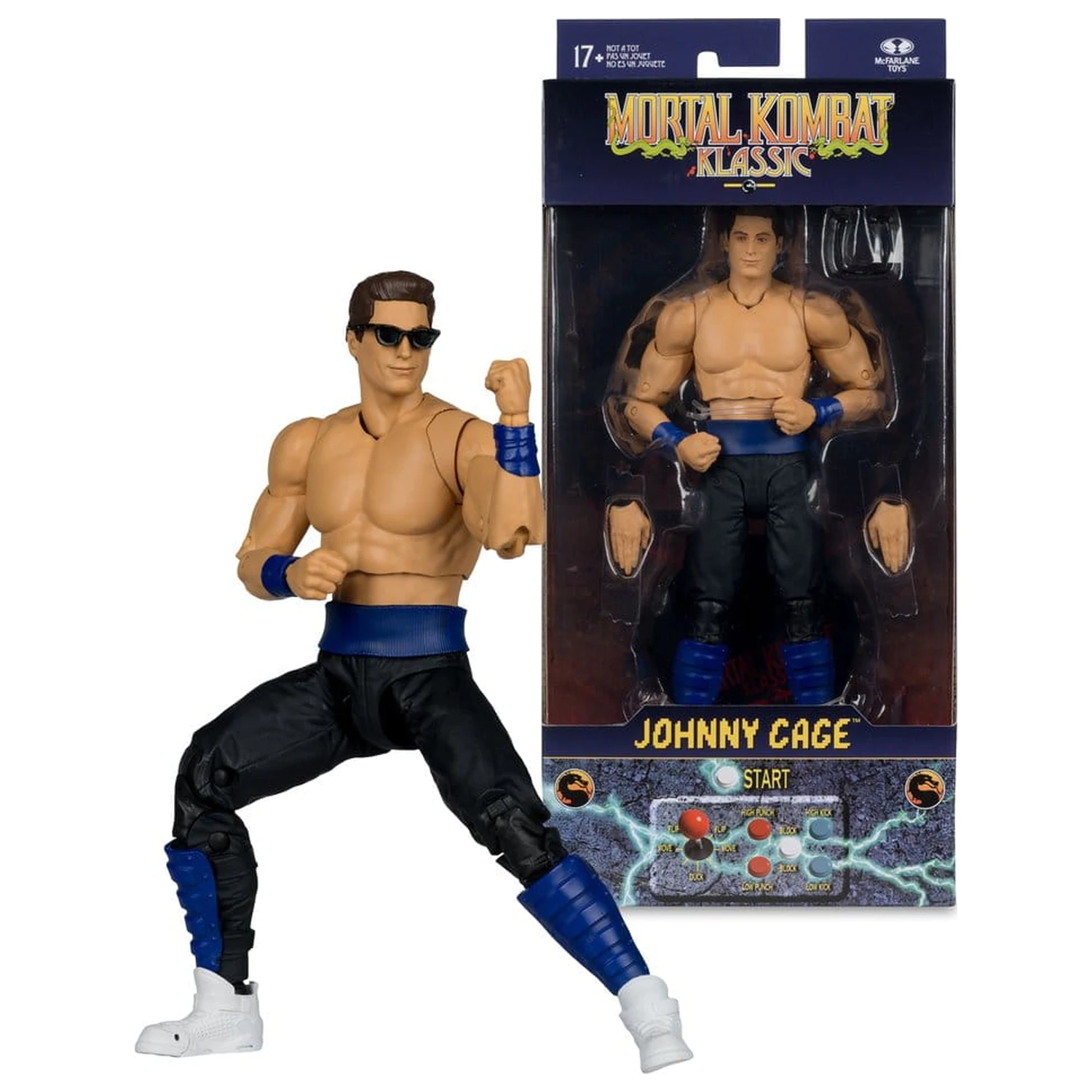 Mortal Kombat Klassics Johnny Cage akciófigura 19 cm termékfotó