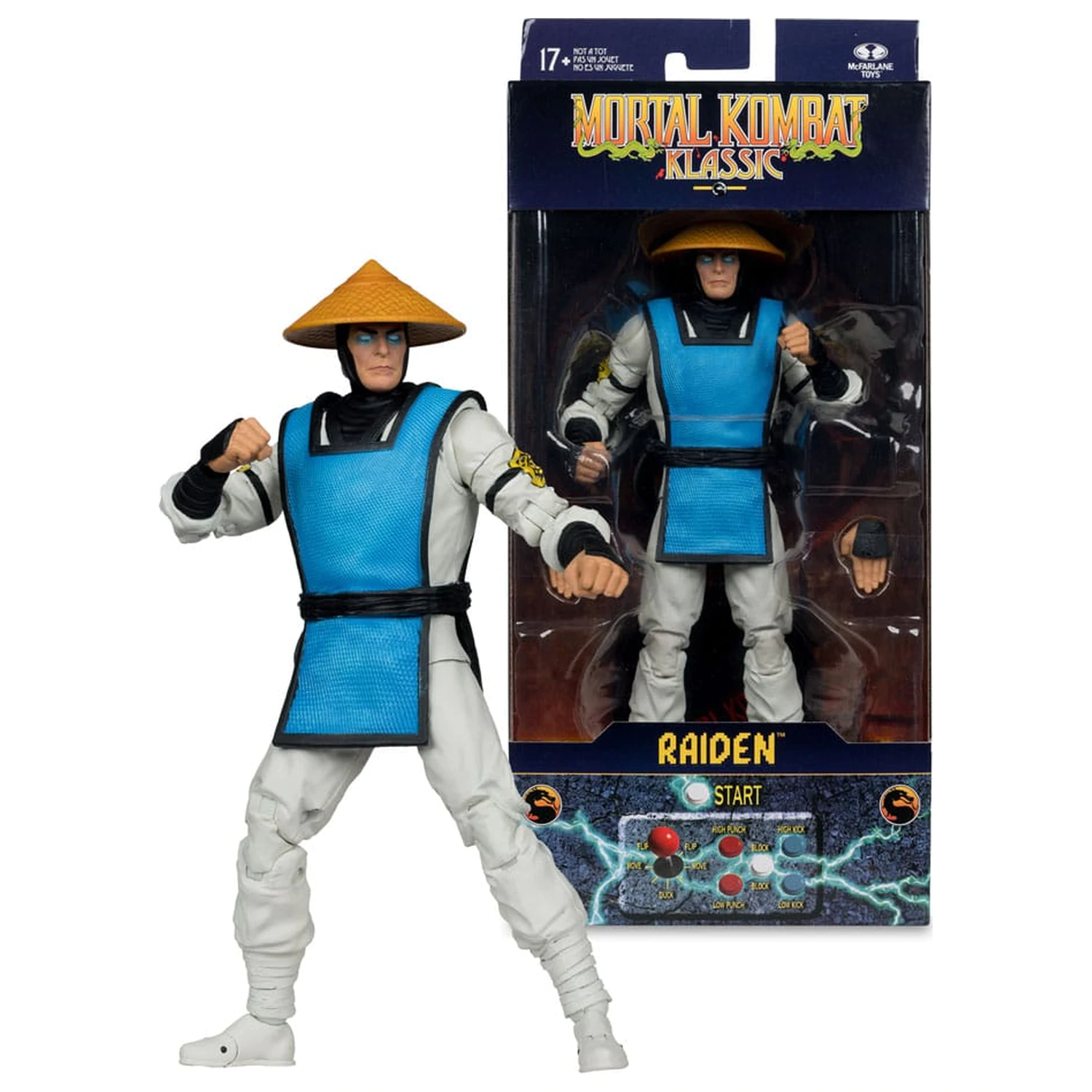 Mortal Kombat Klassiks Raiden akciófigura 18 cm termékfotó