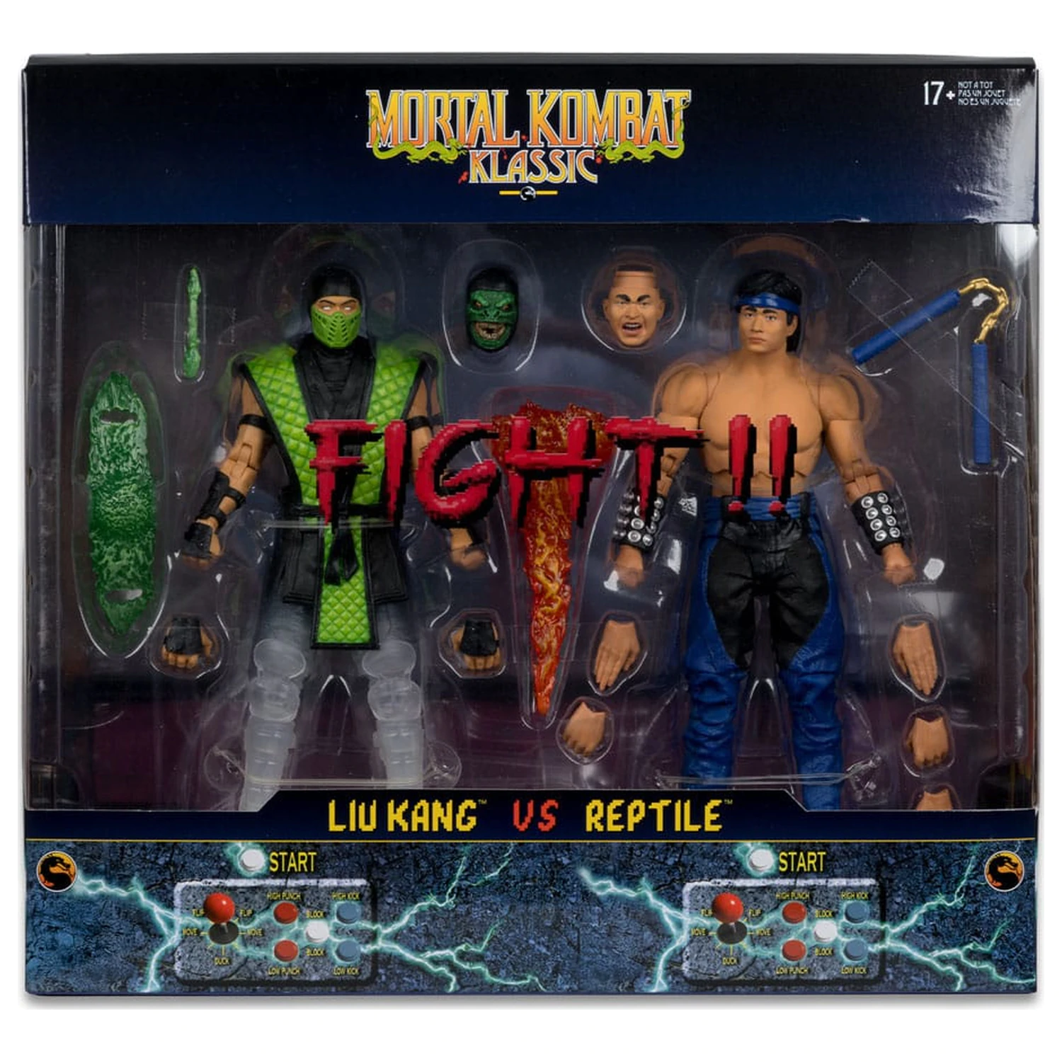 Mortal Kombat Liu Kang vs. Reptile (Klassics) 2 db-os akciófigura csomag 18 cm termékfotó