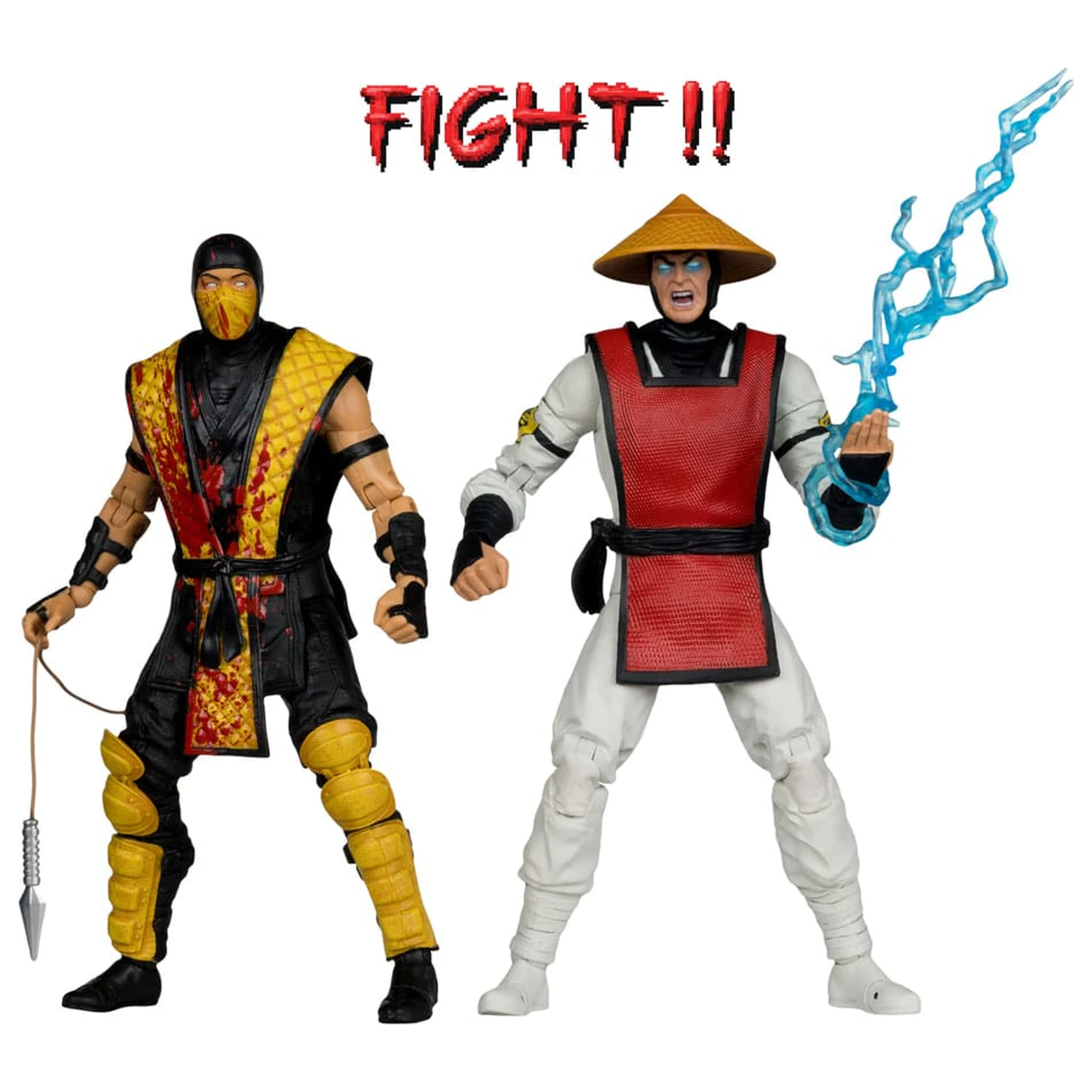 Mortal Kombat Scorpion vs. Raiden (Klassics) 2 db-os akciófigura csomag 18 cm termékfotó