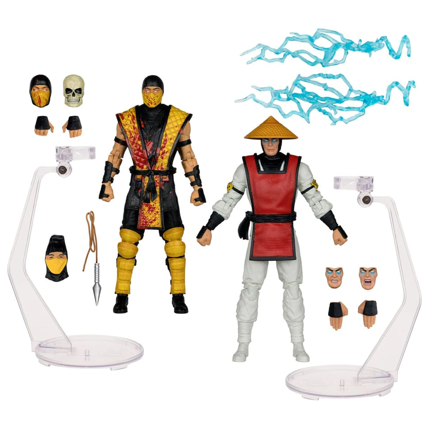 Mortal Kombat Scorpion vs. Raiden (Klassics) 2 db-os akciófigura csomag 18 cm termékfotó