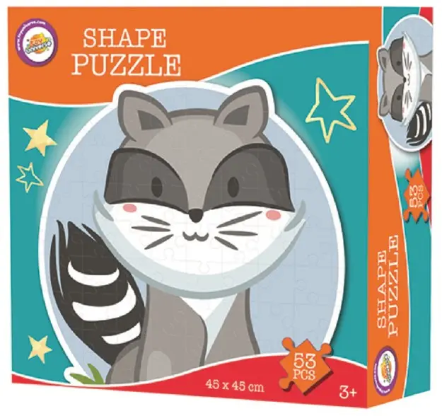 Mosómedve forma puzzle 53 db-os termékfotó