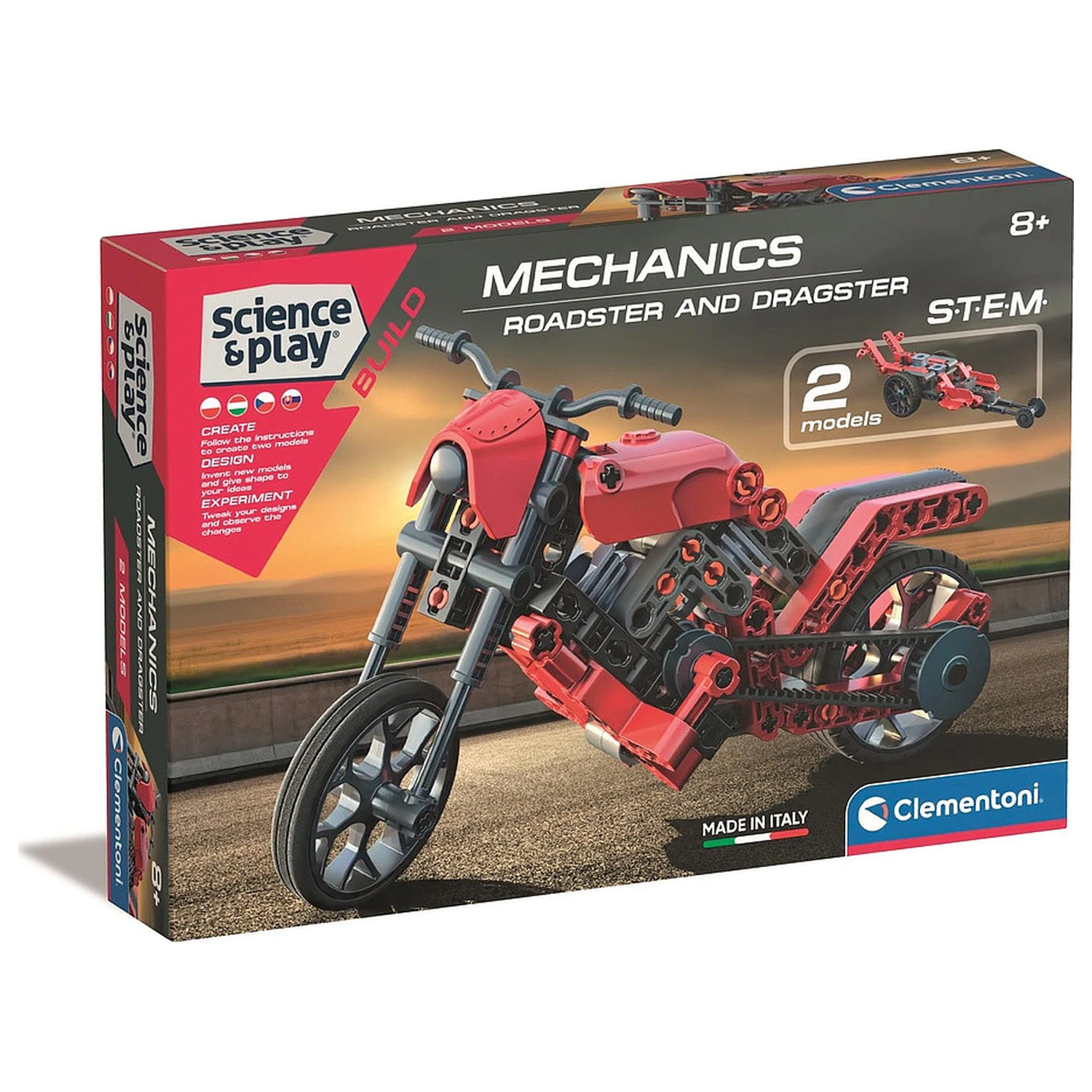 Motor és Versenyautó Roadster and Dragster építőjáték  termékfotó